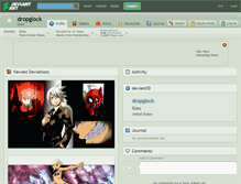 Tablet Screenshot of dropglock.deviantart.com