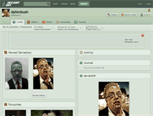 Tablet Screenshot of dallenbush.deviantart.com
