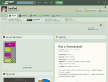 Tablet Screenshot of jonified.deviantart.com