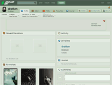 Tablet Screenshot of drakken.deviantart.com