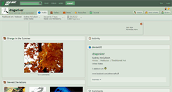 Desktop Screenshot of dragonlver.deviantart.com