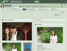 Tablet Screenshot of ladyjuliet.deviantart.com