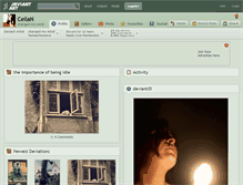 Tablet Screenshot of cellan.deviantart.com