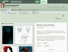 Tablet Screenshot of moonlitmasquerade.deviantart.com