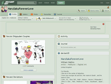 Tablet Screenshot of narusakuforeverlove.deviantart.com