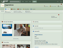Tablet Screenshot of dragontekneo.deviantart.com