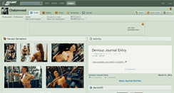 Desktop Screenshot of chatonwood.deviantart.com