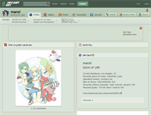Tablet Screenshot of manzi.deviantart.com