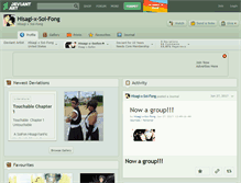Tablet Screenshot of hisagi-x-soi-fong.deviantart.com
