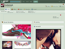 Tablet Screenshot of munkymuck.deviantart.com