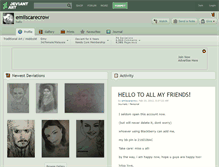 Tablet Screenshot of emilscarecrow.deviantart.com