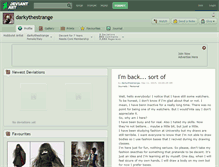 Tablet Screenshot of darkythestrange.deviantart.com