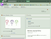 Tablet Screenshot of pily07.deviantart.com