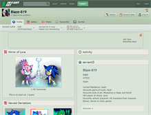 Tablet Screenshot of blaze-819.deviantart.com