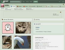 Tablet Screenshot of luluko.deviantart.com