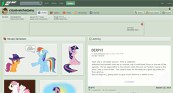 Desktop Screenshot of cloudwatcherpony.deviantart.com