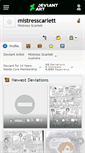 Mobile Screenshot of mistresscarlett.deviantart.com
