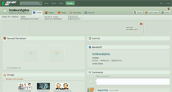 Desktop Screenshot of icedeucalyptus.deviantart.com