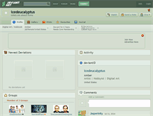 Tablet Screenshot of icedeucalyptus.deviantart.com