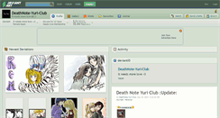 Desktop Screenshot of deathnote-yuri-club.deviantart.com