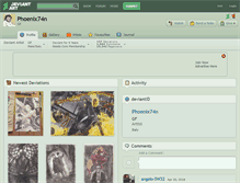 Tablet Screenshot of phoenix74n.deviantart.com
