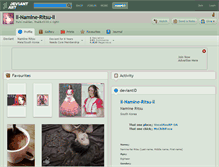 Tablet Screenshot of ll-namine-ritsu-ll.deviantart.com