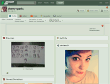Tablet Screenshot of cherry-sparks.deviantart.com