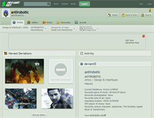 Tablet Screenshot of antirobotic.deviantart.com