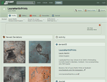 Tablet Screenshot of lauramartinprints.deviantart.com