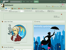 Tablet Screenshot of gothicbunni.deviantart.com