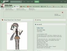 Tablet Screenshot of holly-chan.deviantart.com