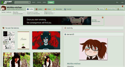 Desktop Screenshot of michiko-michan.deviantart.com