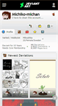 Mobile Screenshot of michiko-michan.deviantart.com