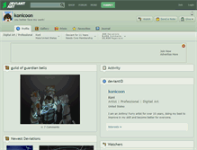Tablet Screenshot of konicoon.deviantart.com