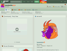 Tablet Screenshot of haradoshin.deviantart.com