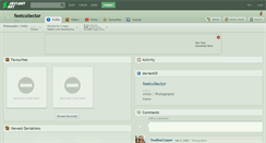 Desktop Screenshot of feetcollector.deviantart.com