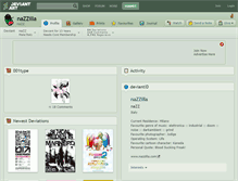 Tablet Screenshot of nazzilla.deviantart.com