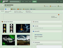 Tablet Screenshot of deviantrohan.deviantart.com