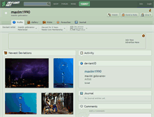 Tablet Screenshot of maxim1990.deviantart.com