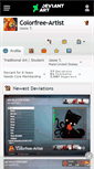 Mobile Screenshot of colorfree-artist.deviantart.com