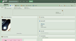Desktop Screenshot of dharne.deviantart.com