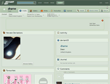Tablet Screenshot of dharne.deviantart.com