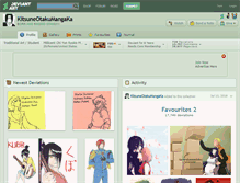 Tablet Screenshot of kitsuneotakumangaka.deviantart.com