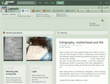 Tablet Screenshot of lupina24.deviantart.com