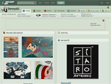 Tablet Screenshot of dennys82.deviantart.com