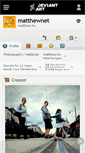 Mobile Screenshot of matthewnet.deviantart.com
