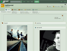 Tablet Screenshot of matthewnet.deviantart.com