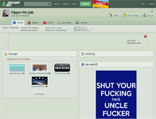 Tablet Screenshot of hippo-rim-job.deviantart.com