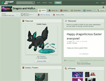 Tablet Screenshot of dragons-and-wolfs.deviantart.com