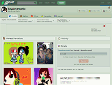 Tablet Screenshot of keyalovessonic.deviantart.com
